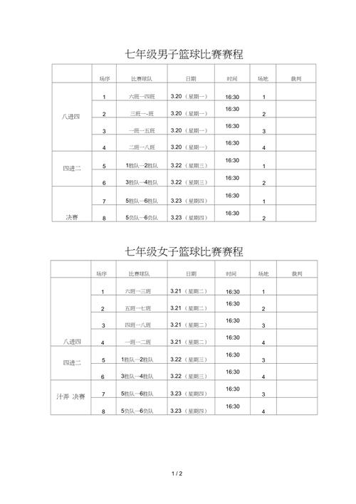 中国女篮球赛程表
