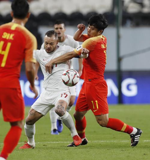 中国对菲律宾足球比赛